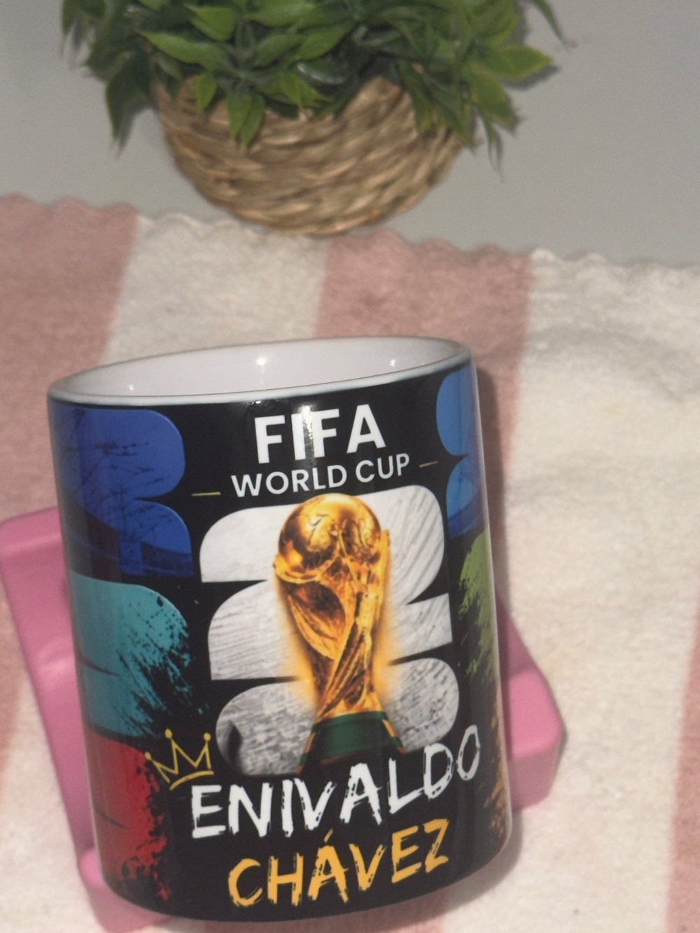 Custom Personalized Mug with Photo &Name|
11 oz Ceramic |World Cup Inspired
Gift